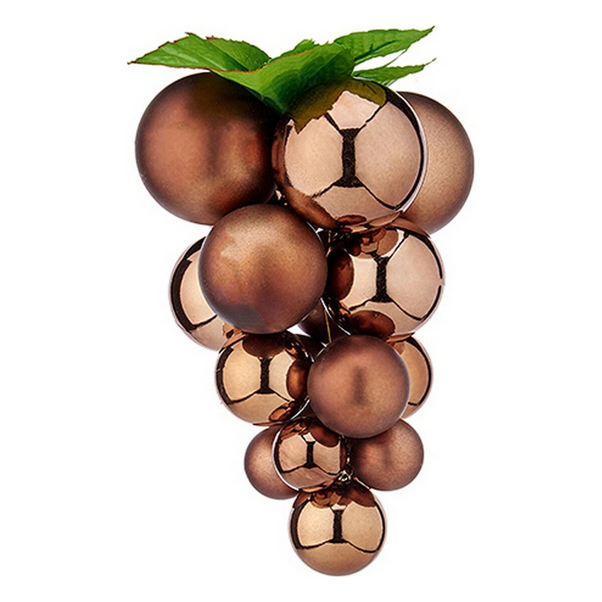 Boule de Noël Krist+ Marron Plastique Raisins Petit