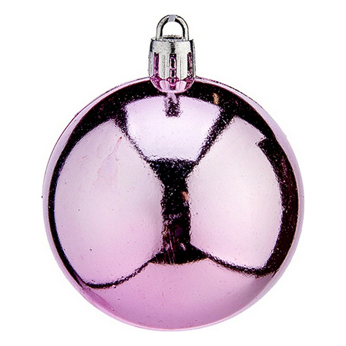 Boules de Noël Krist+ Rose Plastique Ø 6 cm 24 Unités