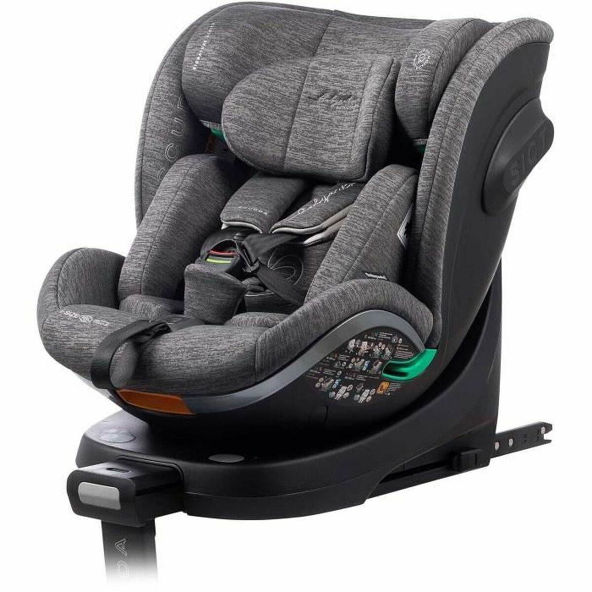 Car Chair Babyauto SCUDDA GREY DOBBY Grey 0 (de 0 a 10 kilos) 0+ (de 0 a 13 kilos) I (9 - 18 kg) II (15-25 kg) III (22 - 36 kg)