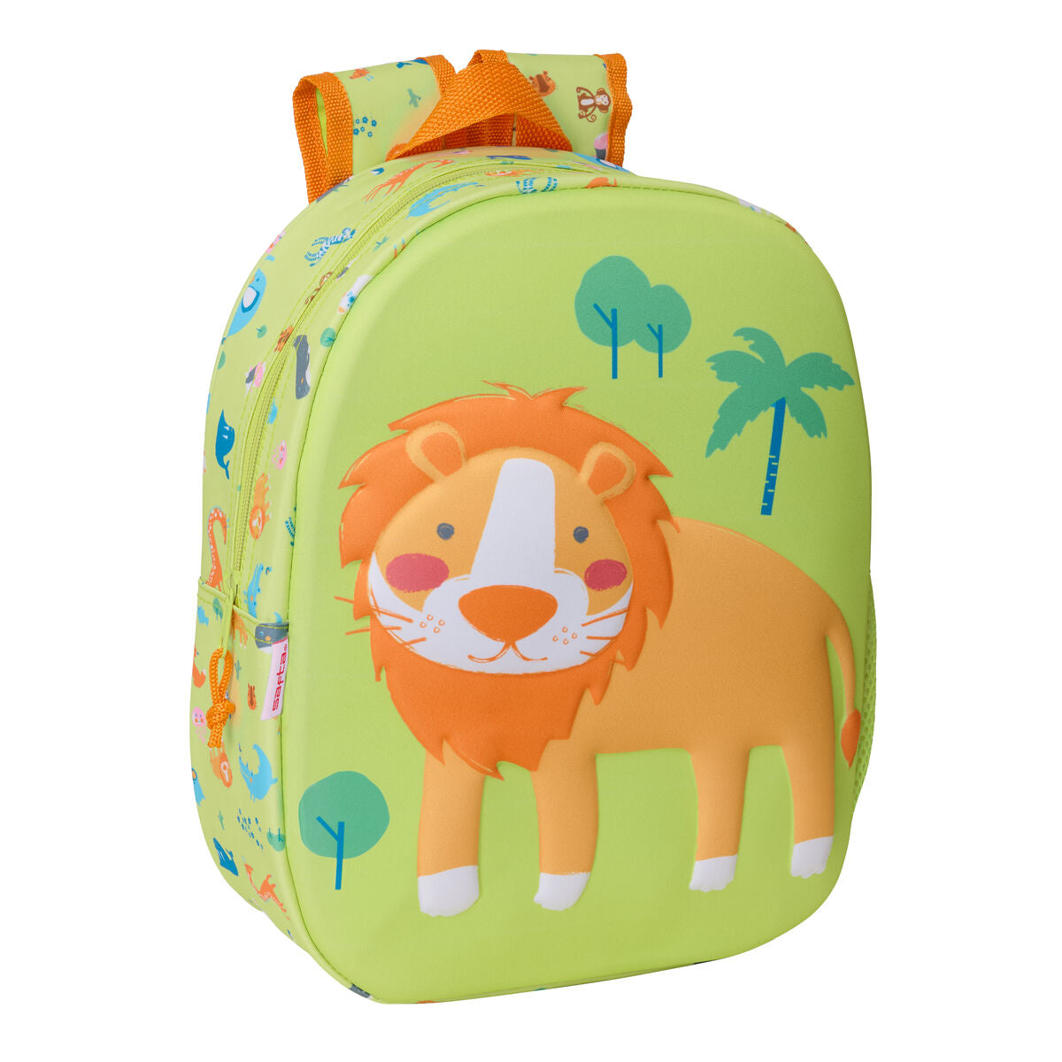Cartable 3D Safta Vert clair 27 x 33 x 10 cm Lion