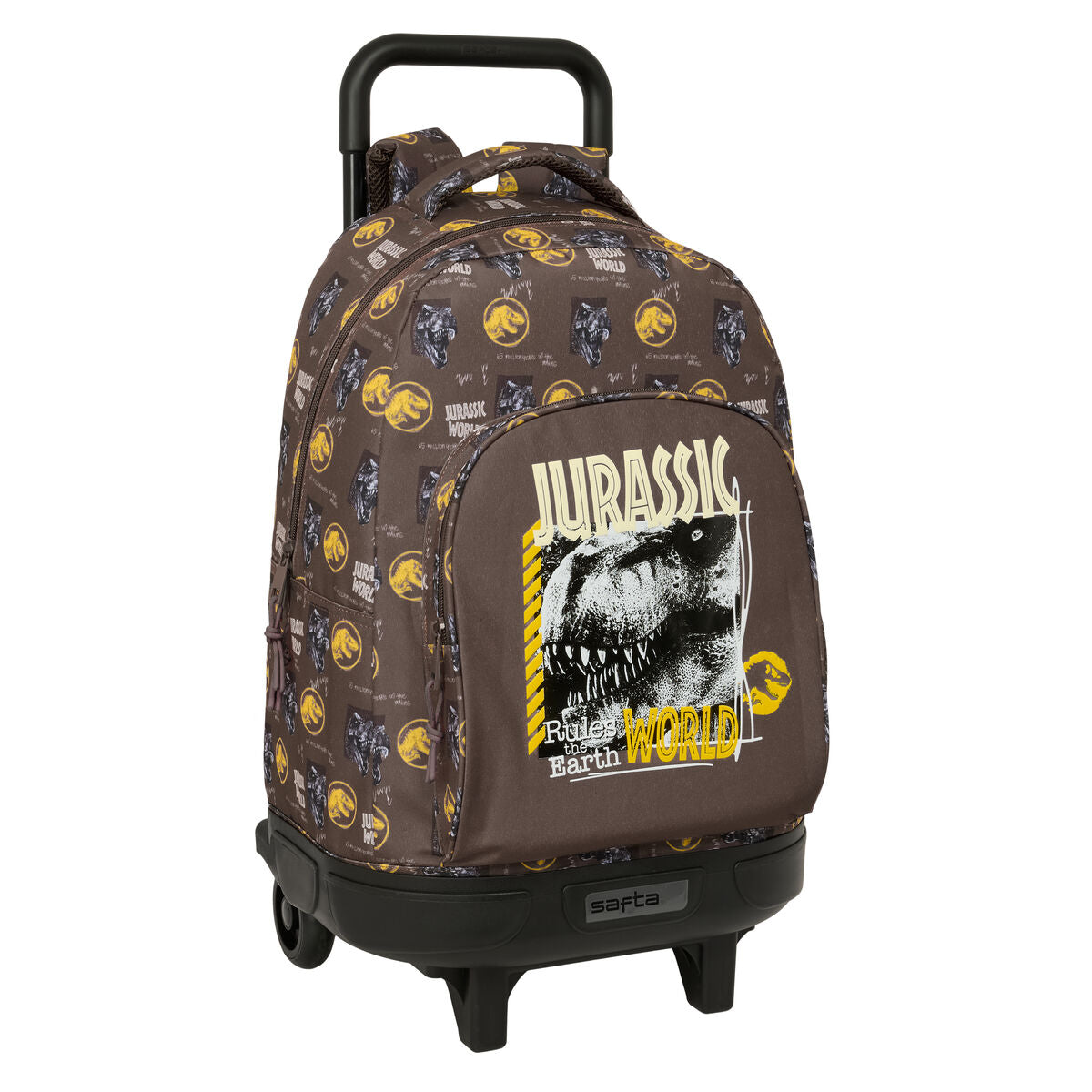 Cartable à roulettes Jurassic World Marron 33 x 45 x 22 cm