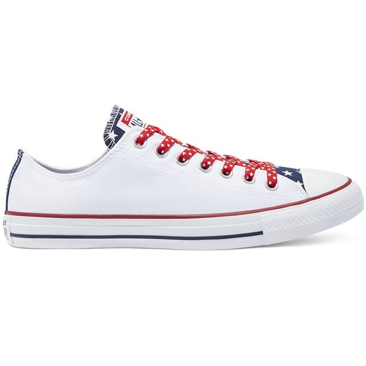 Chaussures de Sport pour Enfants Converse Stars Stripes Chuck Taylor Blanc