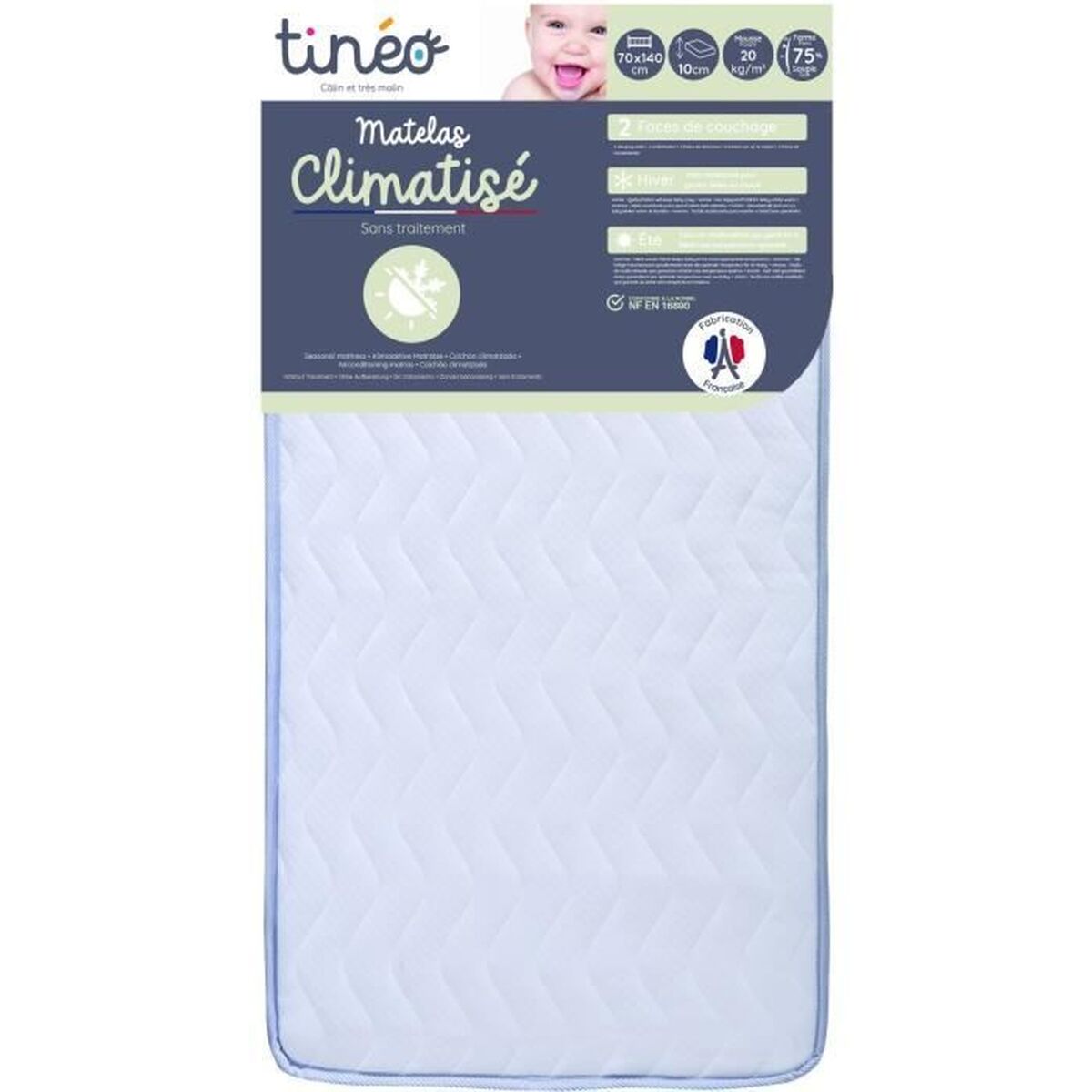 Cot mattress Tineo 70 x 140 cm