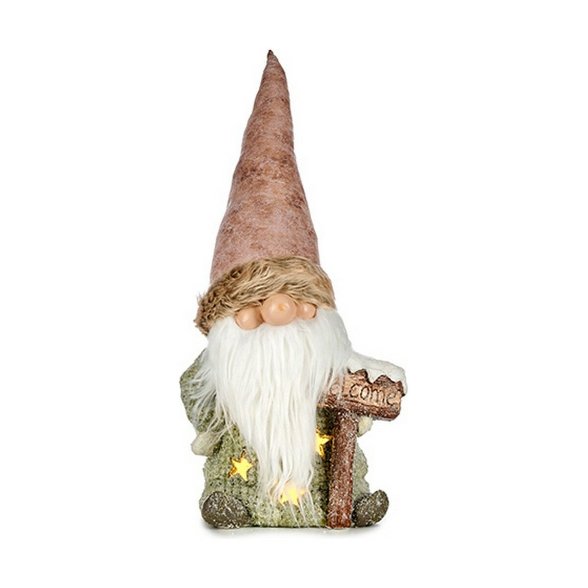 Figurine Décorative Krist+ Blanc Marron Vert Rose Lutin 21 x 58 x 27 cm