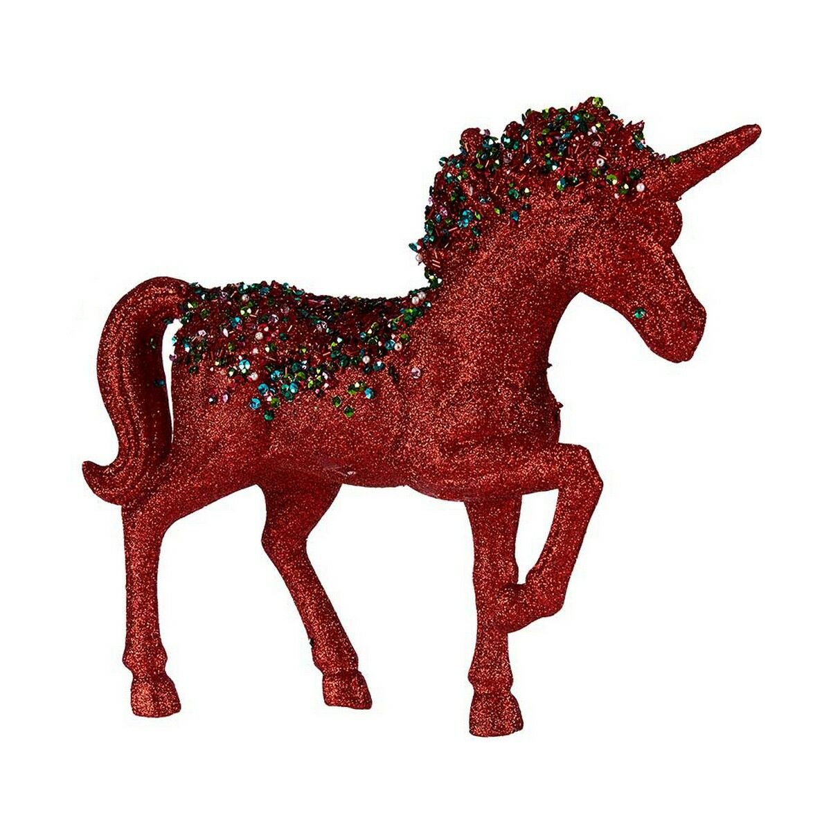 Figurine Décorative Krist+ Bleu Rouge Licorne 9,5 x 31 x 40 cm