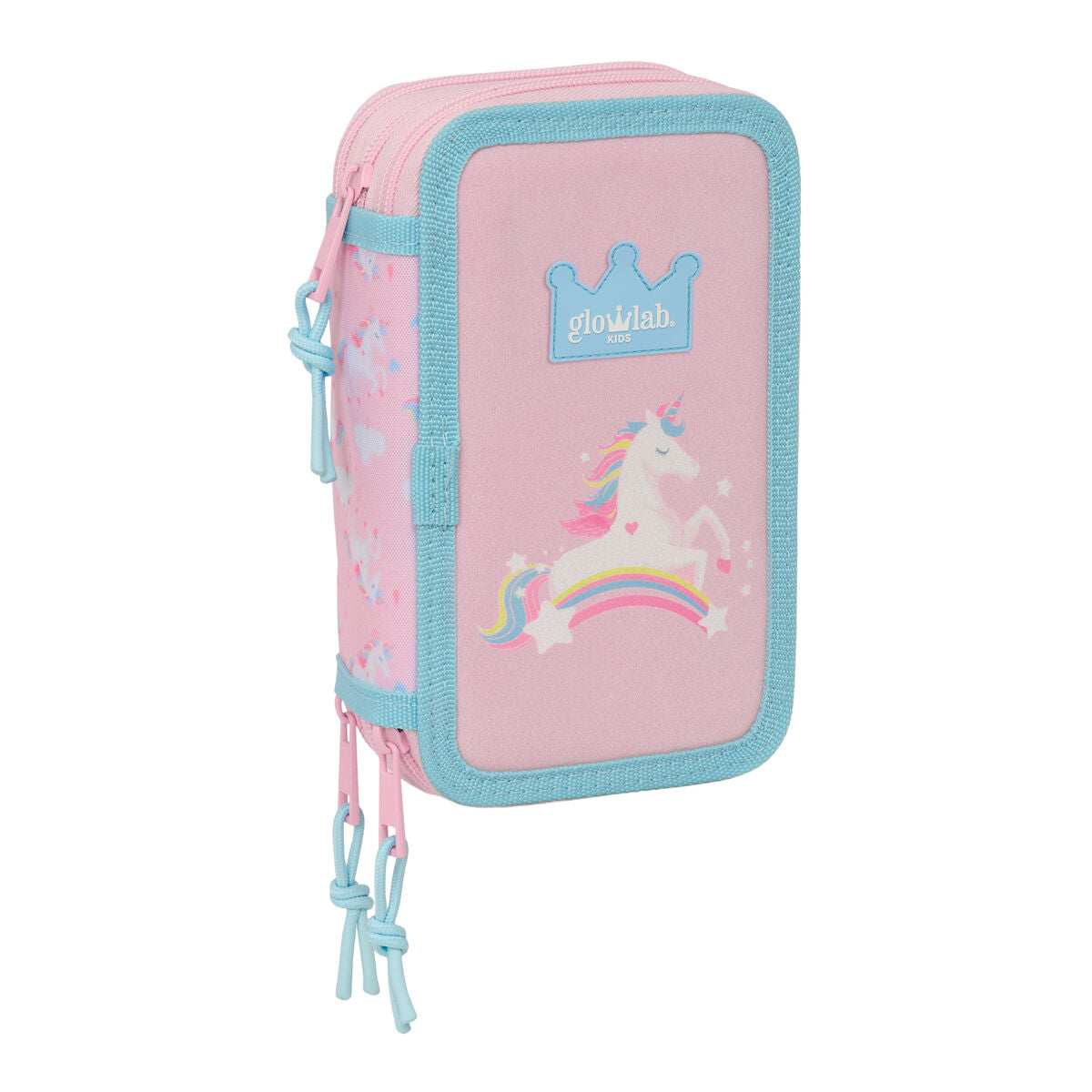 Fourre-tout Glow Lab Rose 12,5 x 19,5 x 5,5 cm 37 Pièces