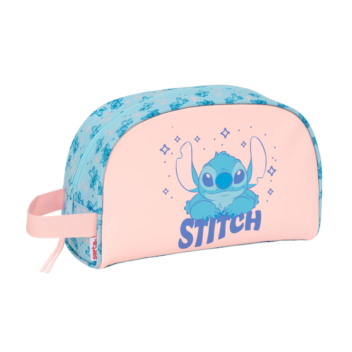 Fourre-tout Lilo & Stitch Ohana Bleu clair Rose clair 28 x 18 x 10 cm