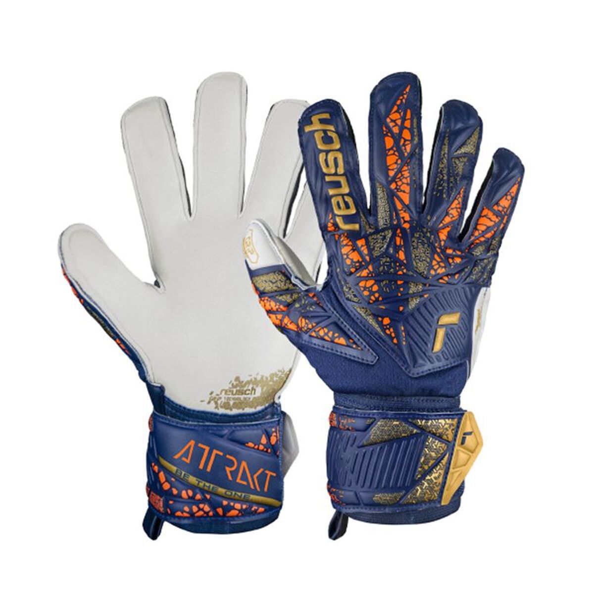 Gants de Gardien de But Reusch Attrakt Grip Blue marine Adultes
