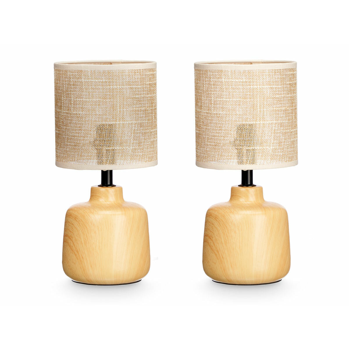 Lampe de bureau Gift Decor Marron 60 W 2 Unités
