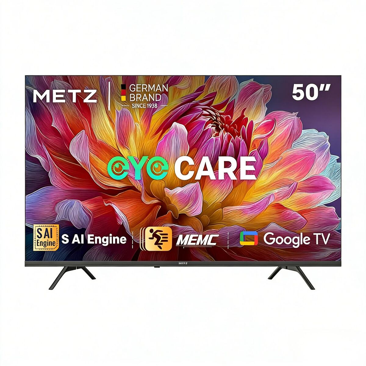 Metz Smart TV 50MUF7000Z 50 pouces 4K Ultra HD Google TV noir Dolby Vision