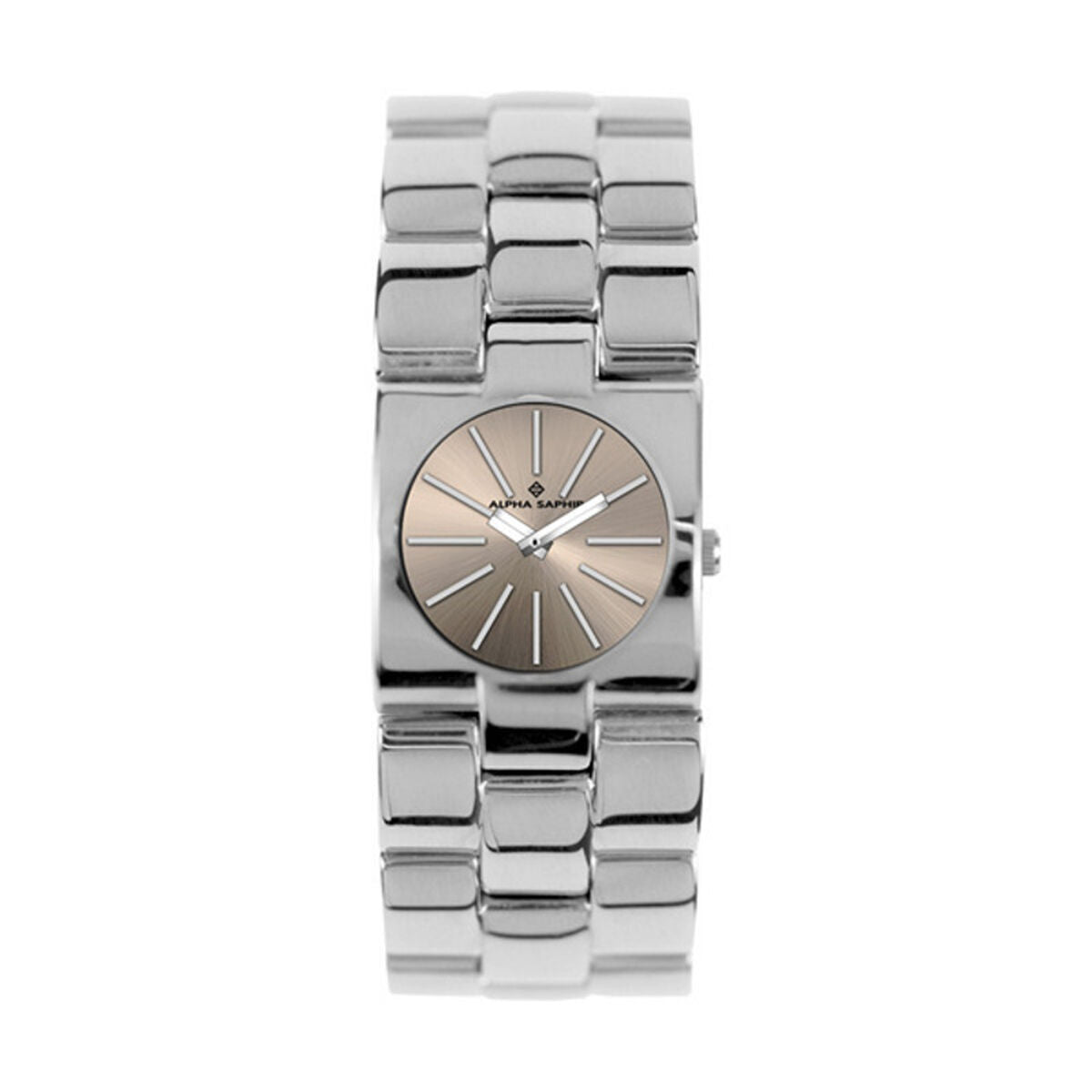 Montre Unisexe Alpha Saphir 271K Beige Argenté