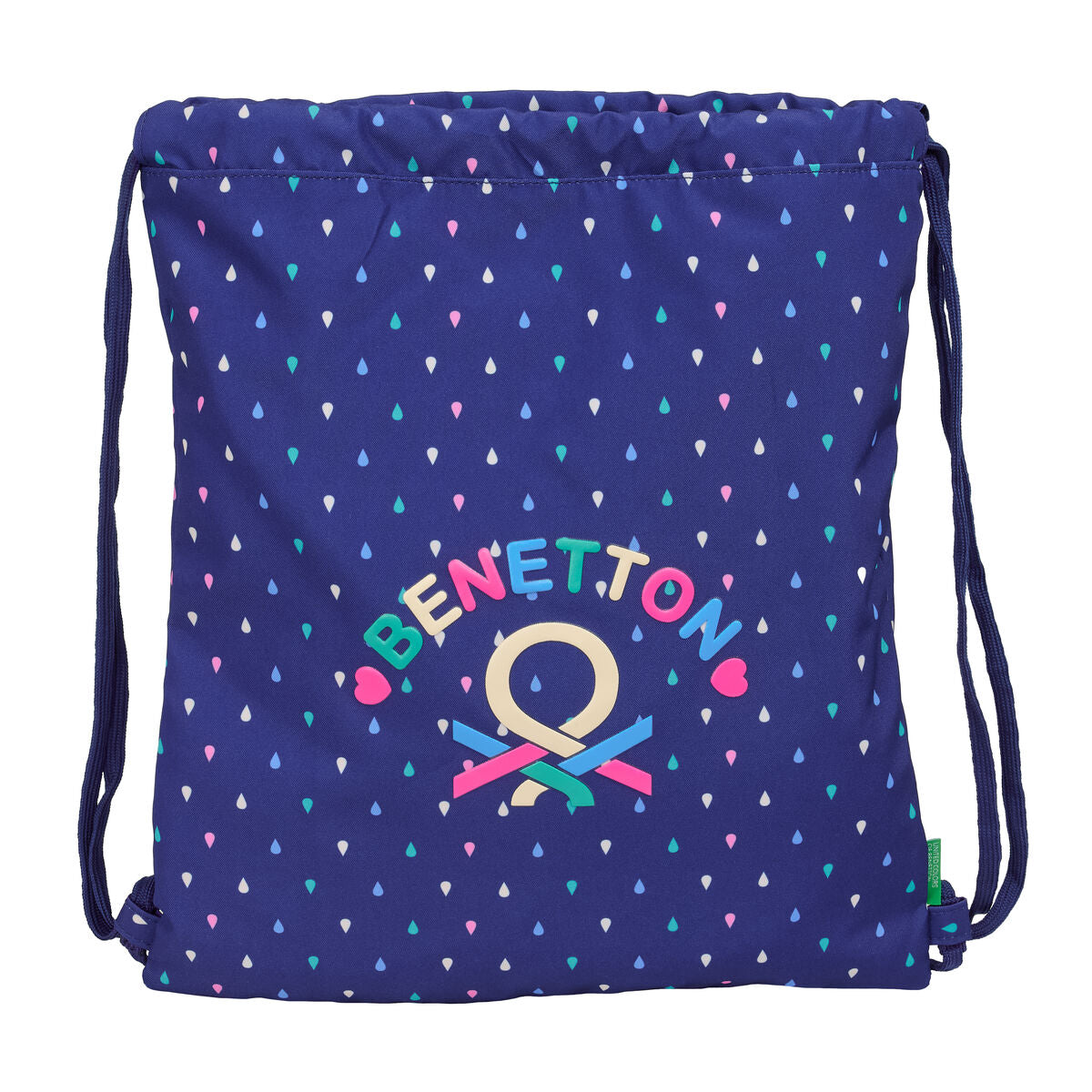 Sac à dos serré par des ficelles Benetton Drop Multicouleur 35 x 40 x 1 cm