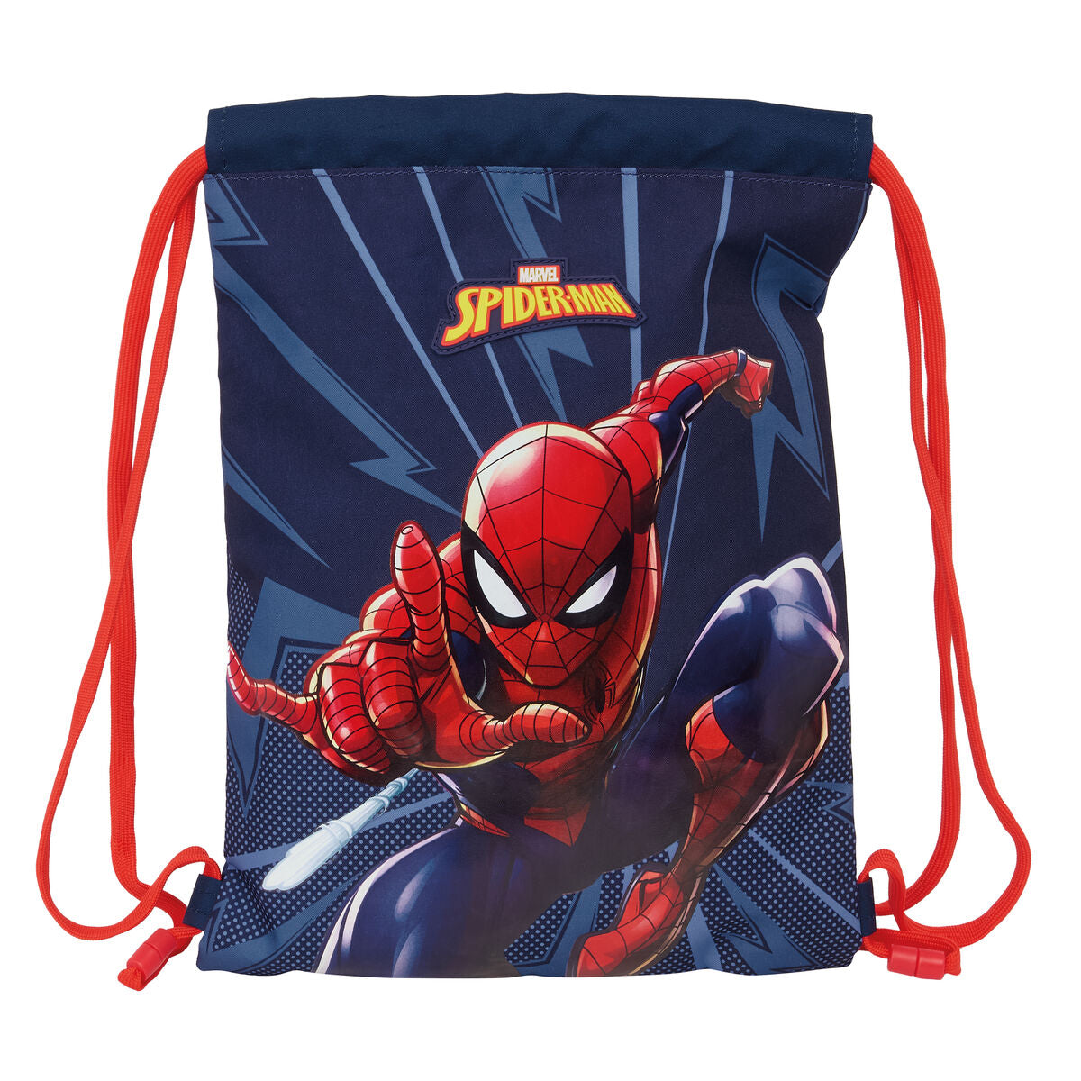 Sac à dos serré par des ficelles Spider-Man Bleu 26 x 34 x 1 cm