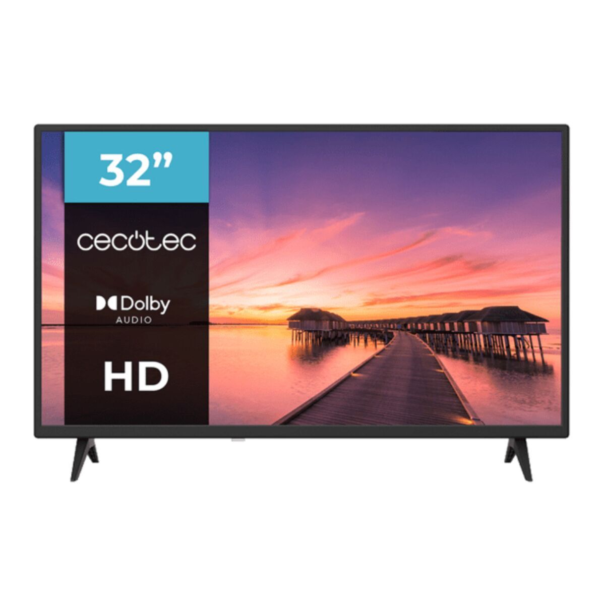 Smart TV Cecotec 32" HD LED 0 series 0032S écran plat DVB-T2 HDMI USB noir
