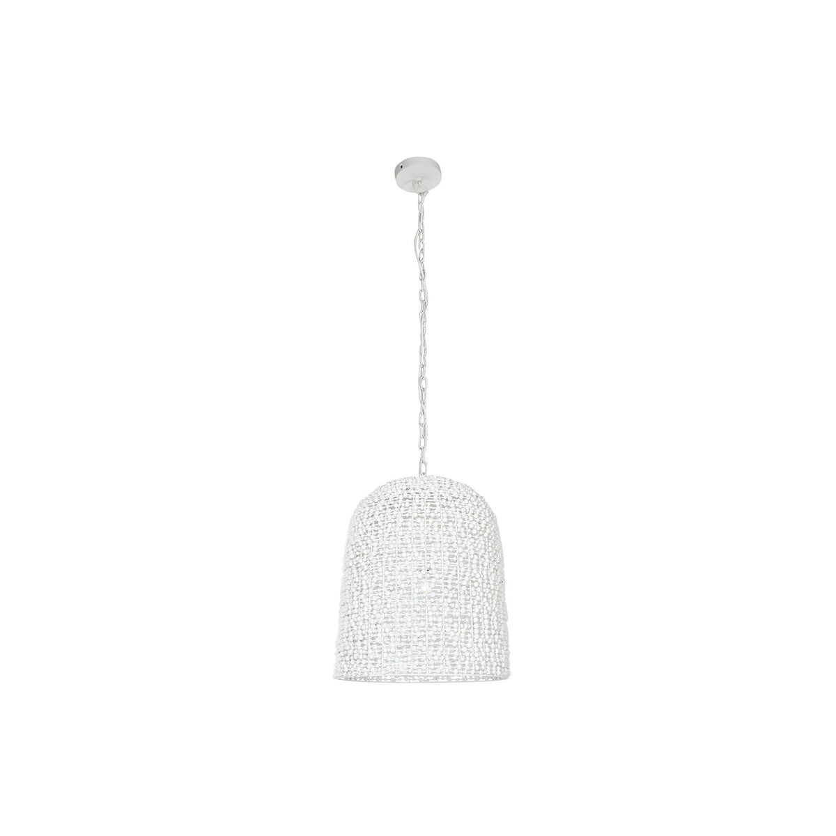 Suspension Home ESPRIT Blanc Bois Fer 50 W 58 x 58 x 71 cm