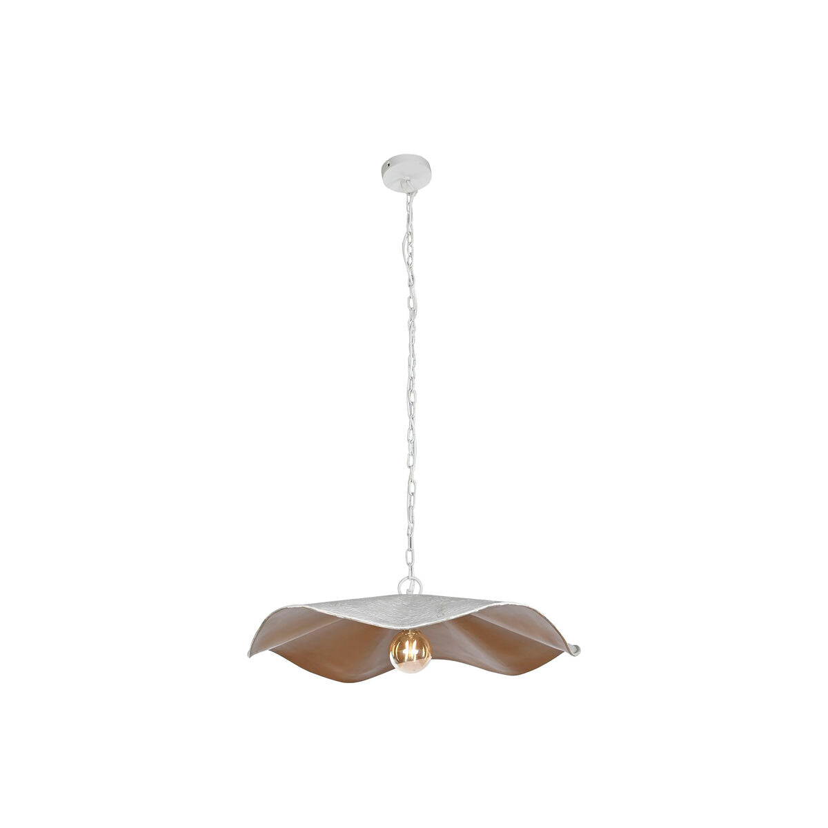 Suspension Home ESPRIT Blanc Doré Métal Fer 50 W 77 x 77 x 16 cm
