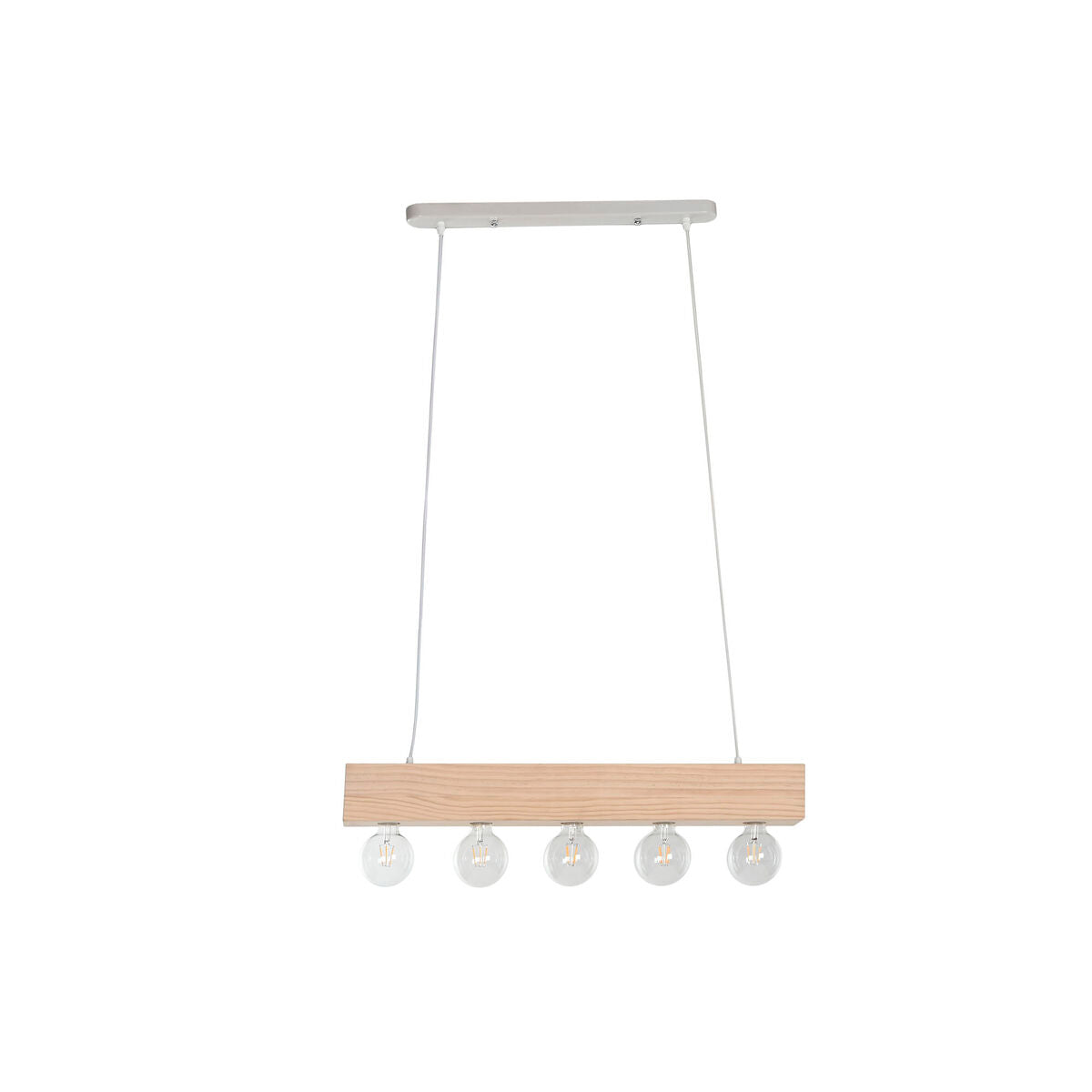 Suspension Home ESPRIT Blanc Noir Marron Clair Bois 50 W 80 x 10 x 30 cm