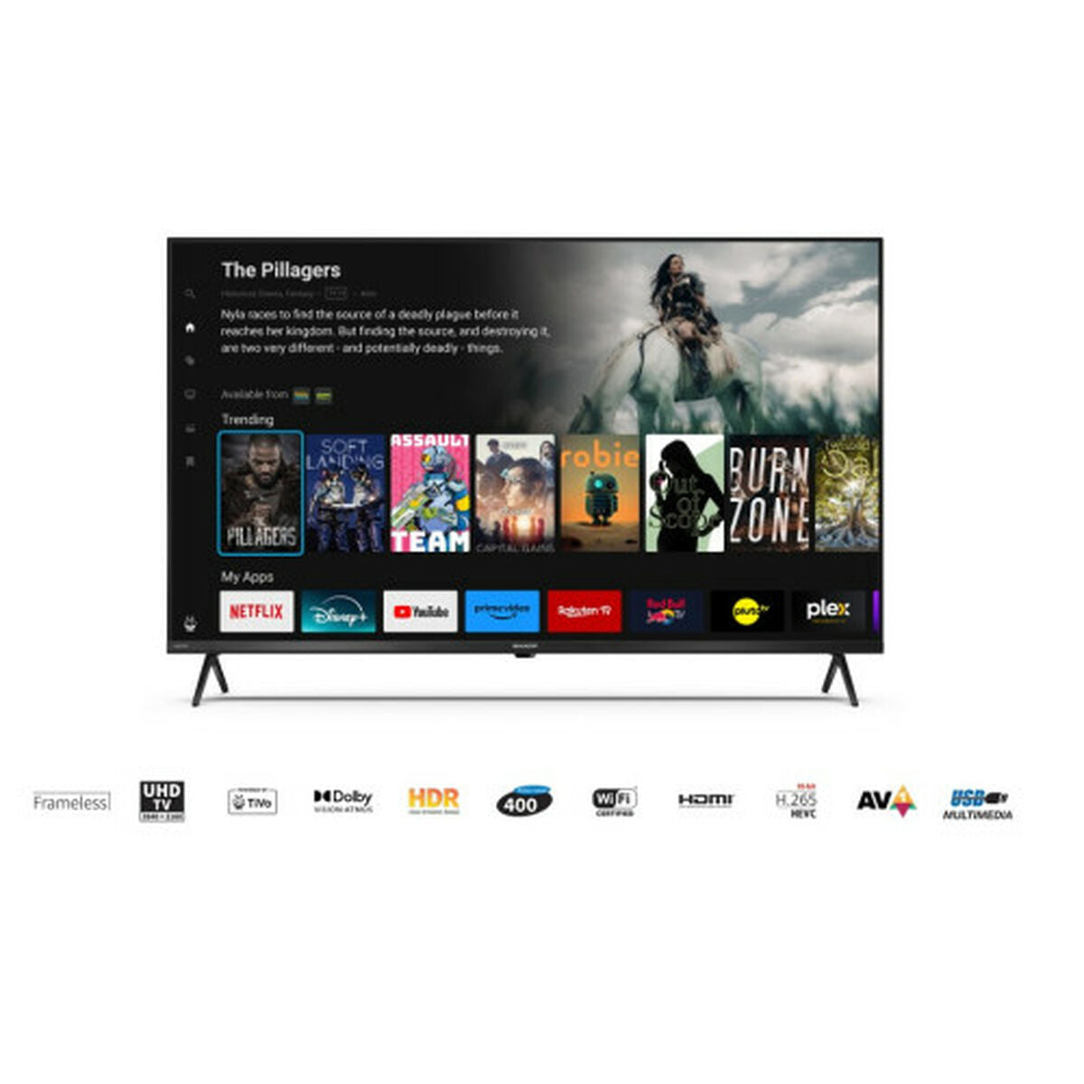 TV intelligente Sharp 4T-C43GK4245EB 43" LED