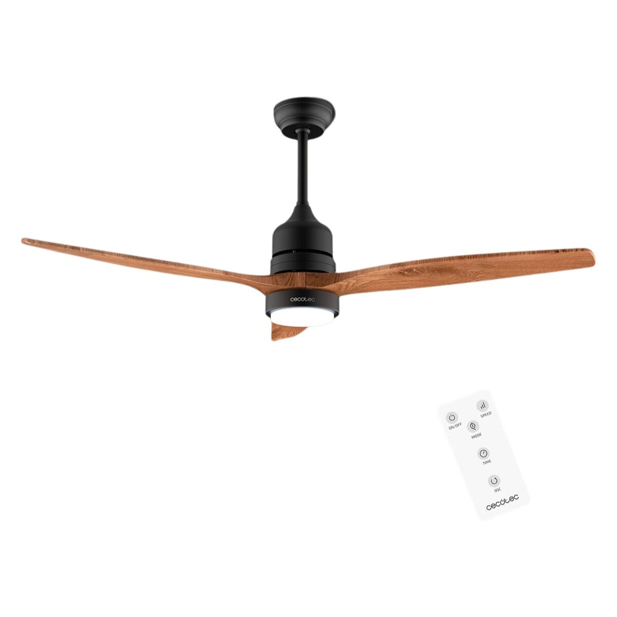 Ventilateur de Plafond avec Lumière Cecotec EnergySilence Aero 5230 18 W 40 W Noir Bois (3000-6500 K)