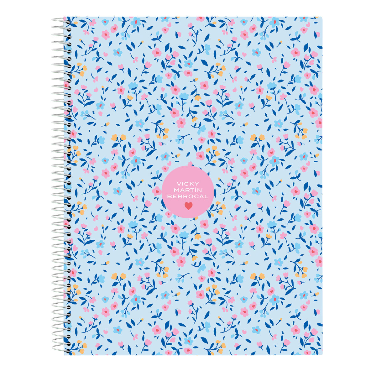 Carnet Vicky Martín Berrocal Paraíso Bleu Rose A4 120 Volets