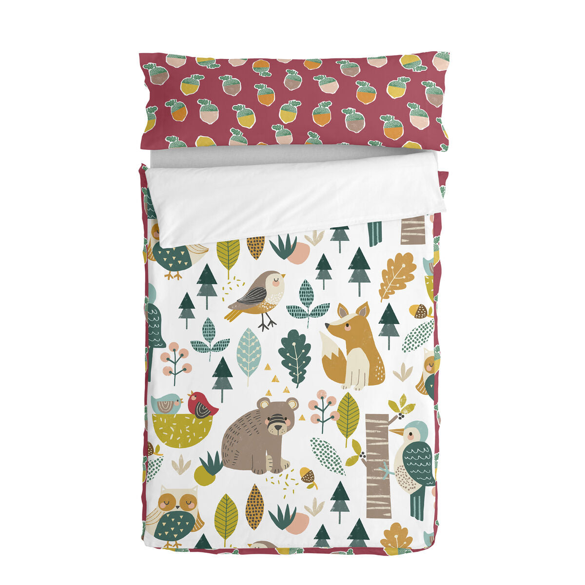 Couette Rembourrée HappyFriday Moshi Moshi — Motif Harvestwood Multicolore
