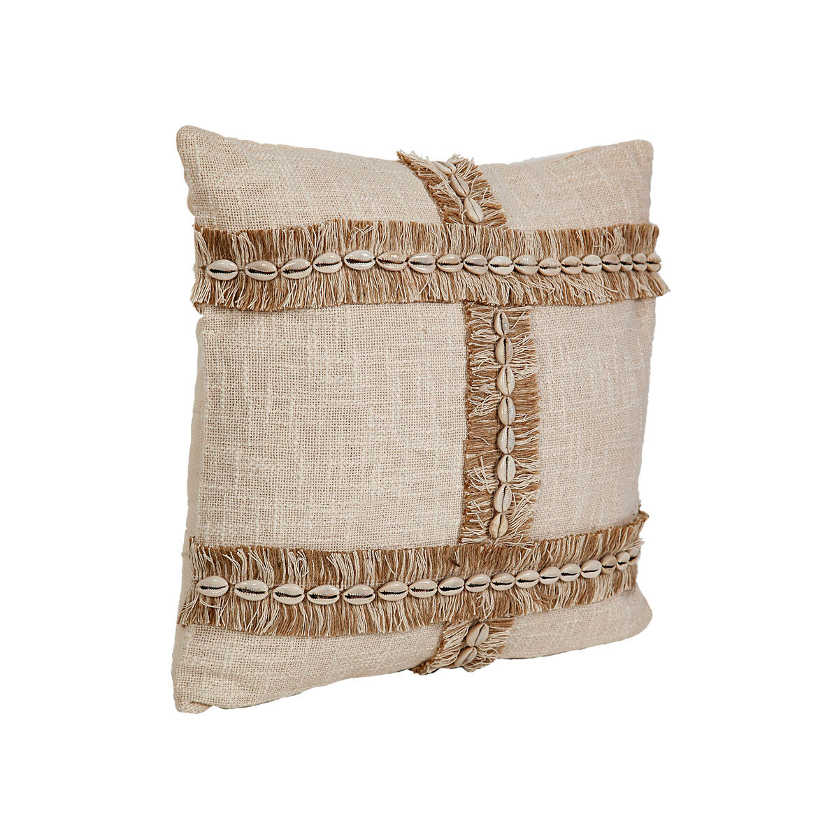 Coussin Décoratif Romimex Coquillages — Beige Design Bord de Mer