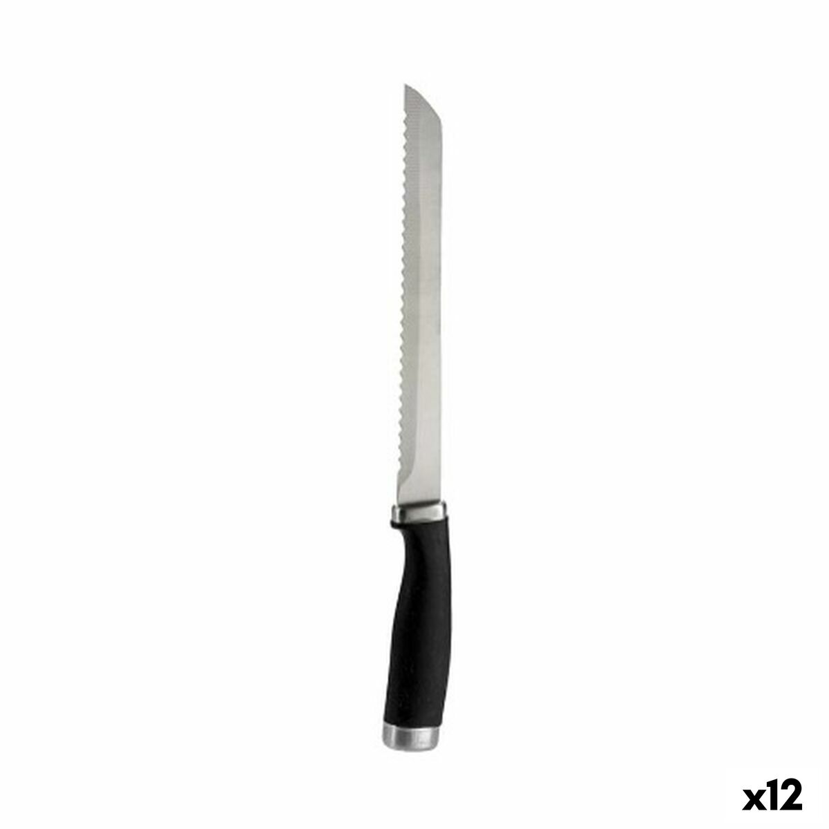 Couteau dentelé Kinvara Acier inoxydable Plastique 20 cm (12 Unités)