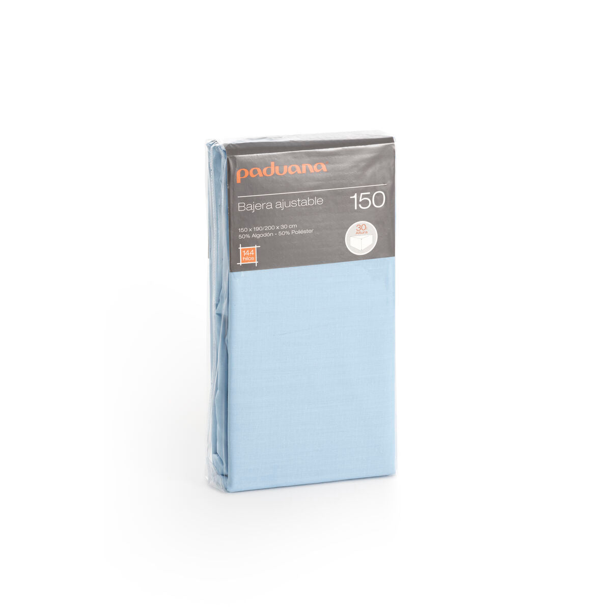 Drap housse Paduana Bleu clair 105 x 200 cm Lit 1 personne