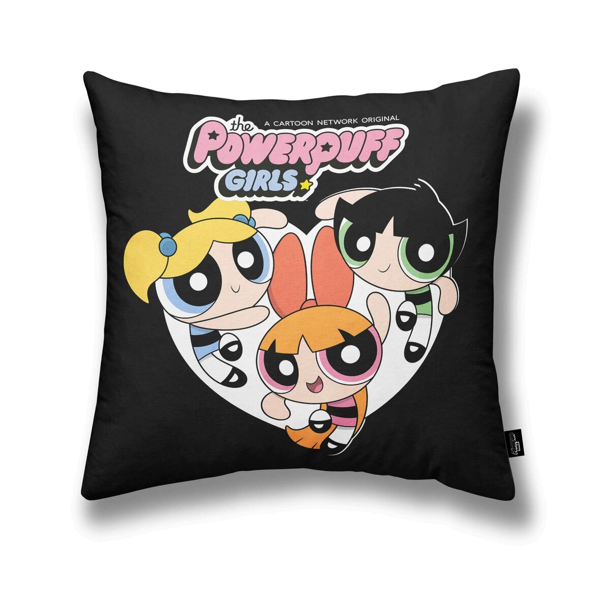 Housse de coussin Powerpuff Girls Noir Multicouleur 45 x 45 cm