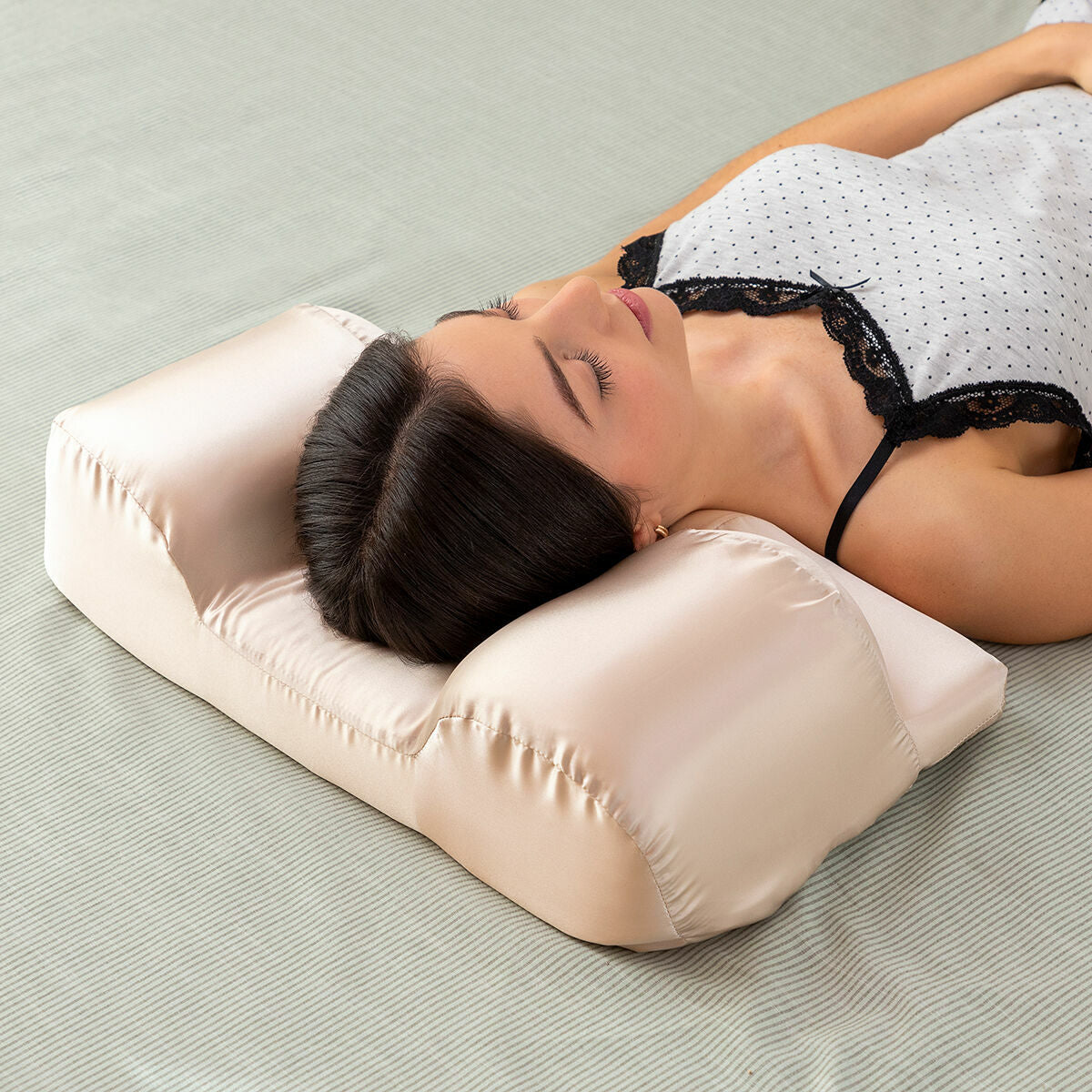 Oreiller Cervical Anti-Rides Youthlow InnovaGoods — Housse en Satin