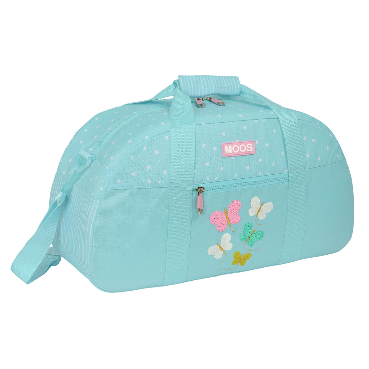 Sac de Sport Moos Butterflies Bleu Clair 50 x 26 x 20 cm