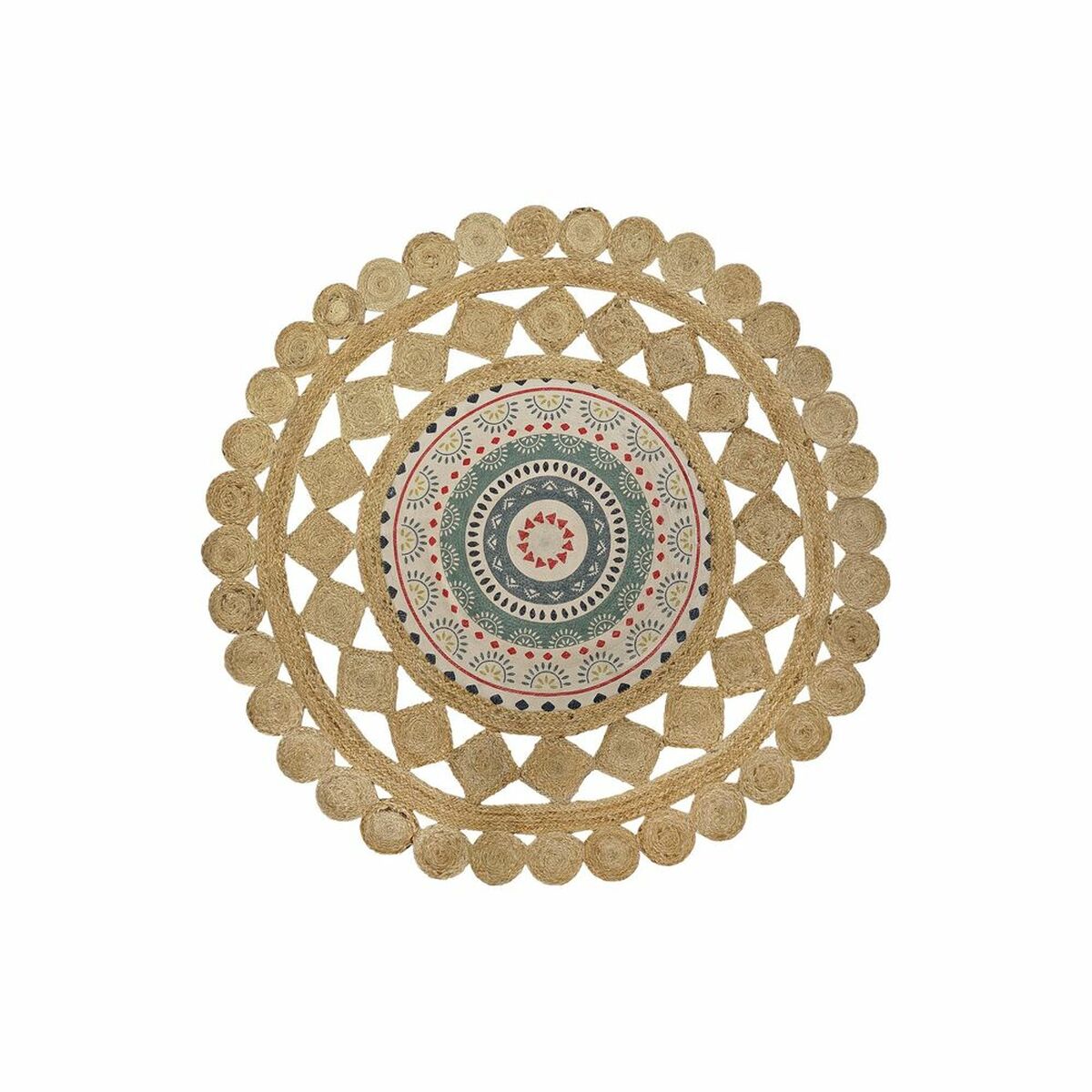 Tapis DKD Home Decor Marron Multicouleur 150 x 150 cm