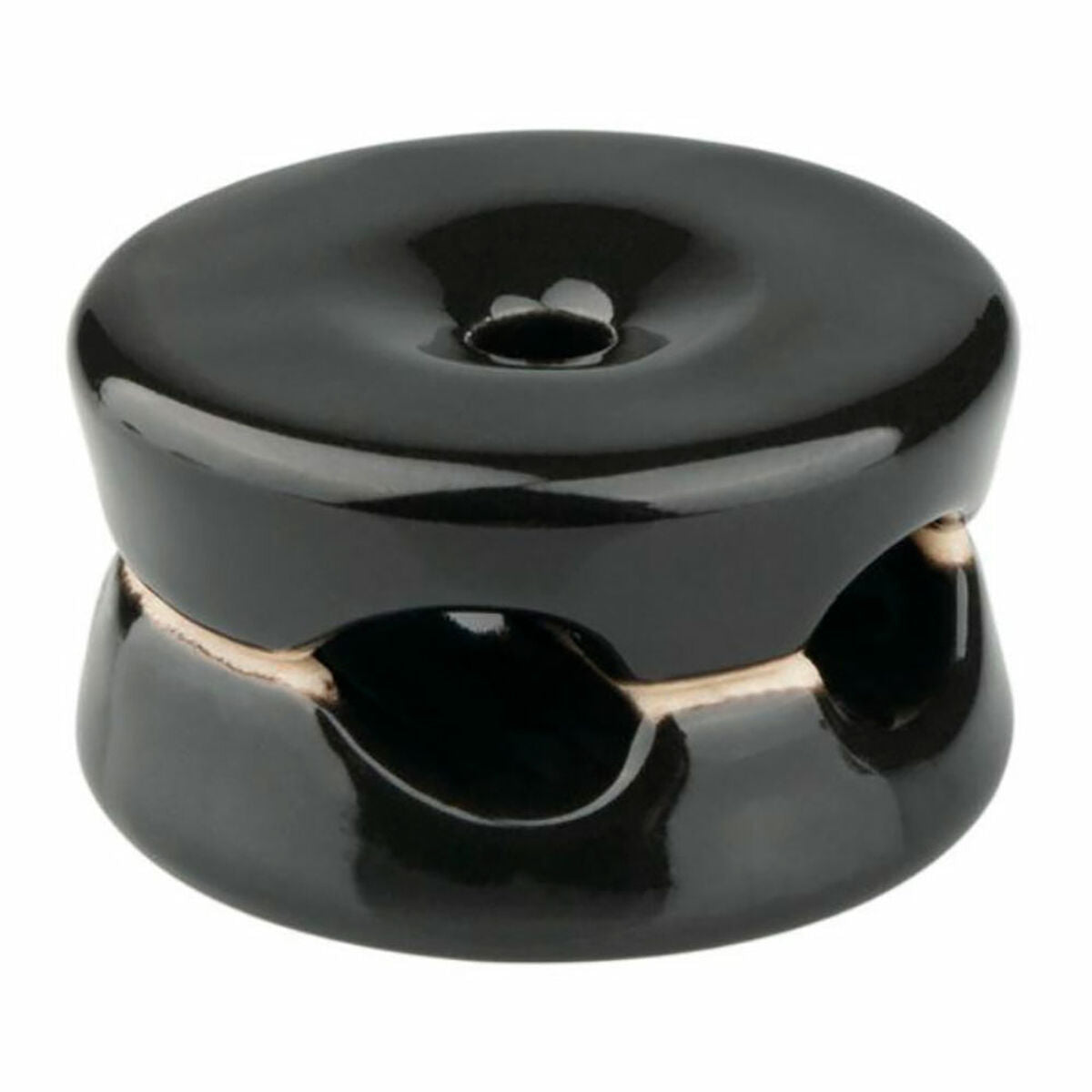 Attache de câbles F-line Noir Porcelaine 5 Unités