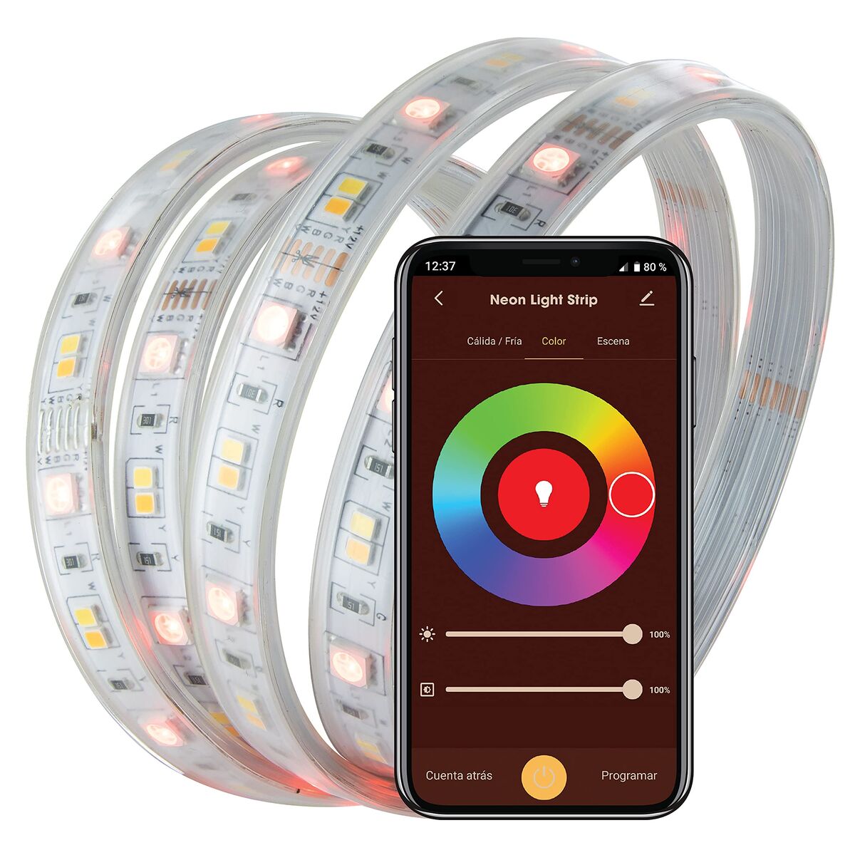 Bandes LED Muvit iO Blanc Multicouleur F 5 m