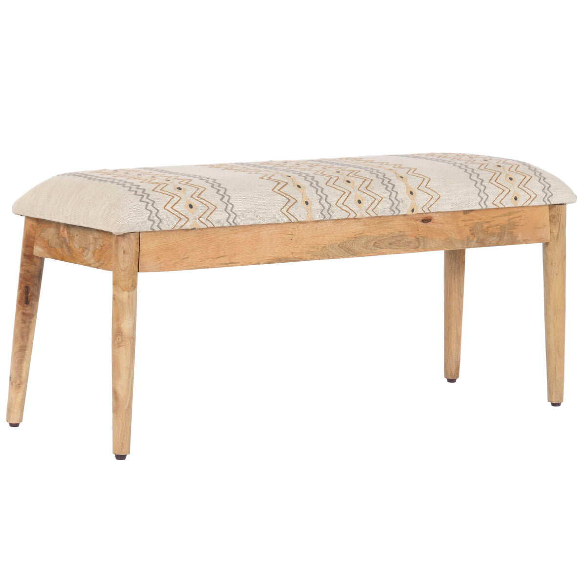 Banquette Home ESPRIT Beige Multicouleur Bois de manguier 113 X 35 X 45 CM