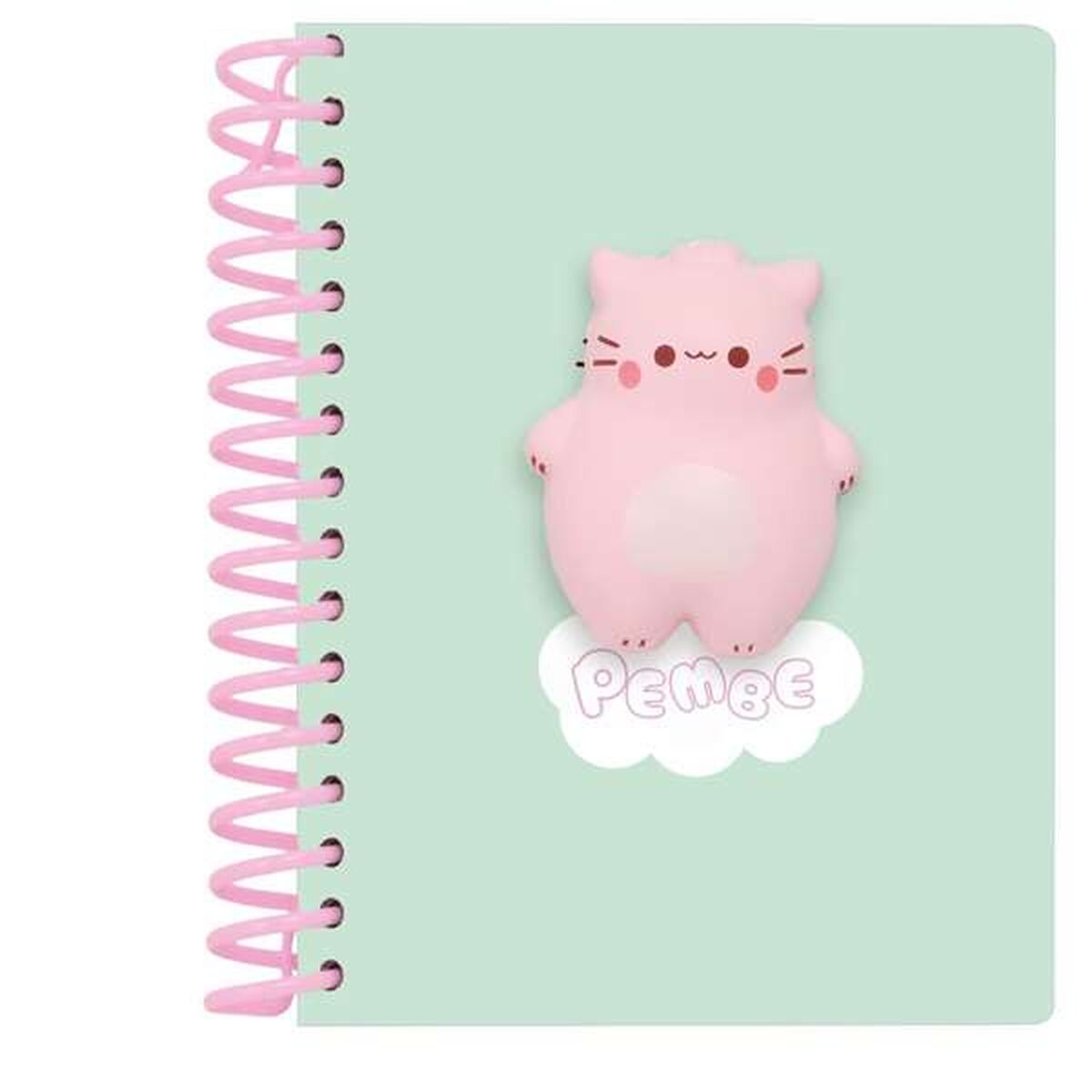 Bloc de Notes Safta The pink cat Multicouleur 13.5 x 17.9 x 1.9 cm