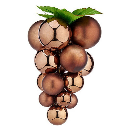 Boule de Noël Krist+ Marron Plastique Raisins