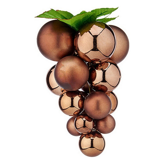 Boule de Noël Krist+ Marron Plastique Raisins Petit