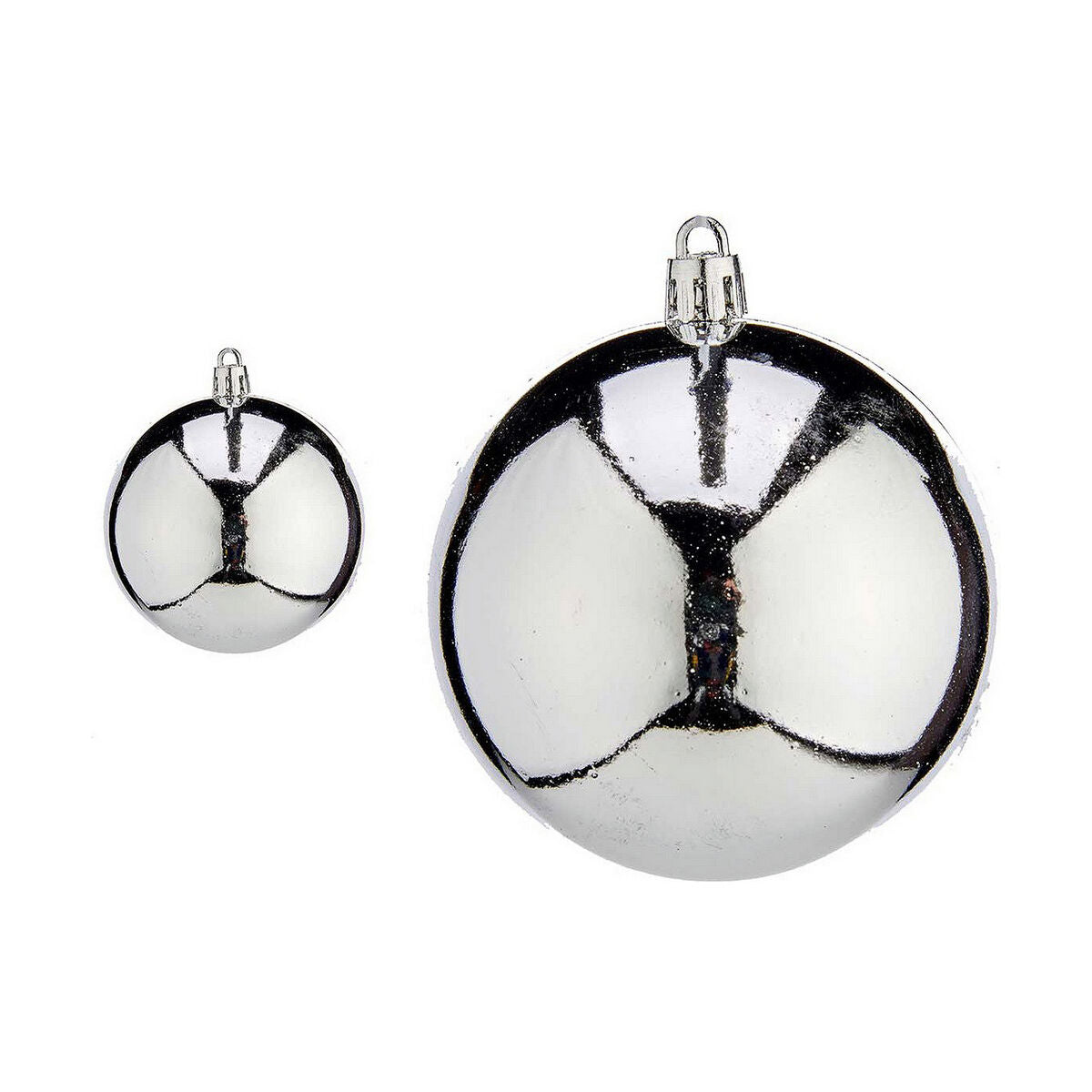 Boules de Noël Krist+ K1912475-3 Argenté Plastique Ø 8 cm 16 Unités