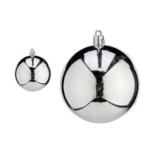 Boules de Noël Krist+ K1912475-3 Argenté Plastique Ø 8 cm 16 Unités