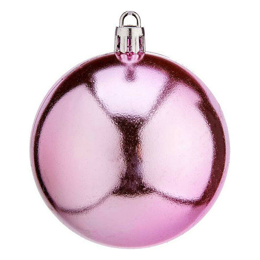Boules de Noël Krist+ K1912476-4 Rose Plastique Ø 7 cm 12 Unités