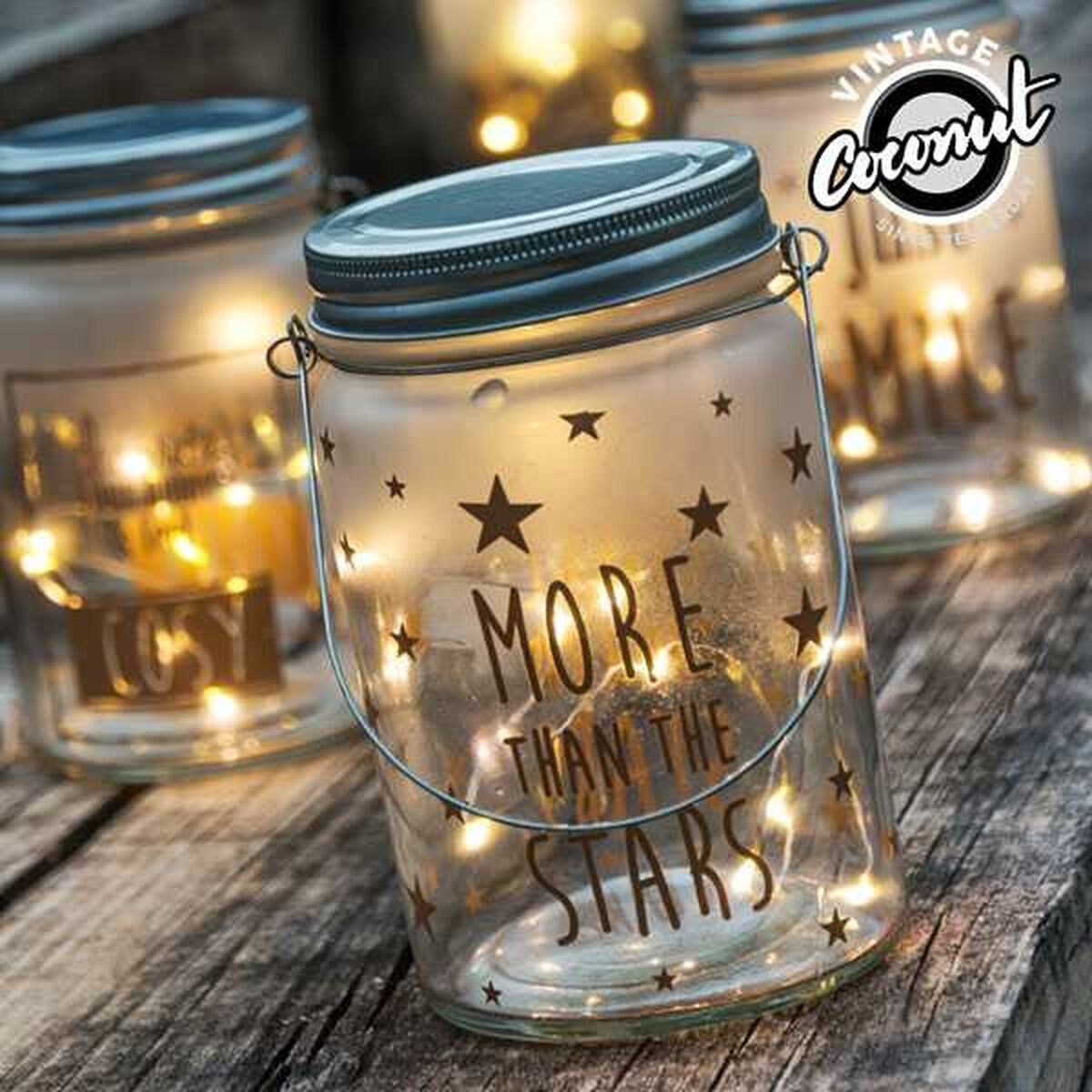 Bouteille LED Vintage Coconut