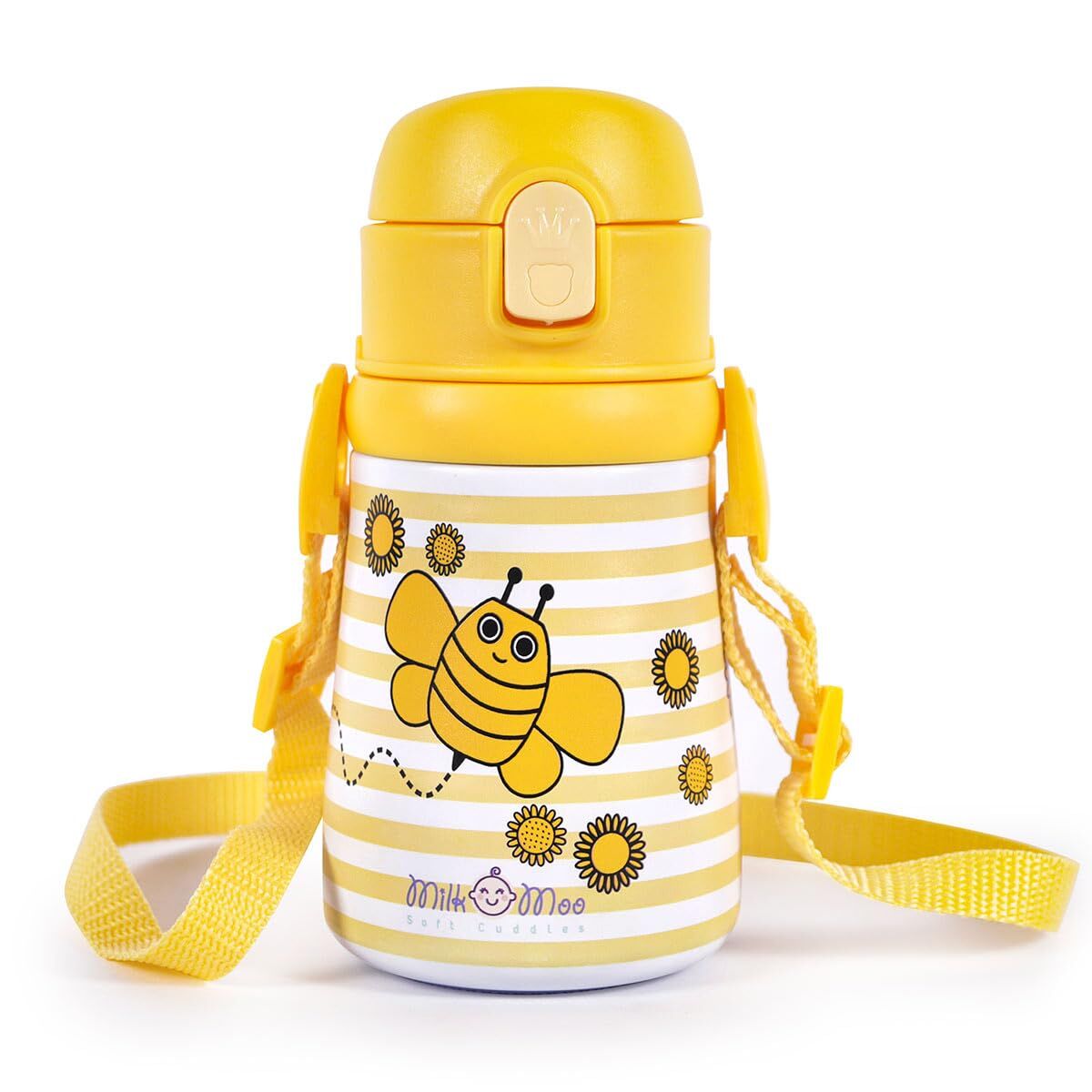Bouteille d'eau Milk&Moo Bee Jaune 360 ml Thermique