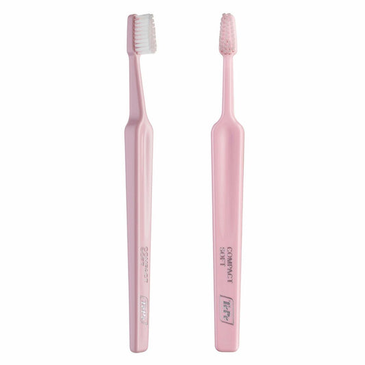 Brosse à Dents Tepe Compact Soft Rose clair