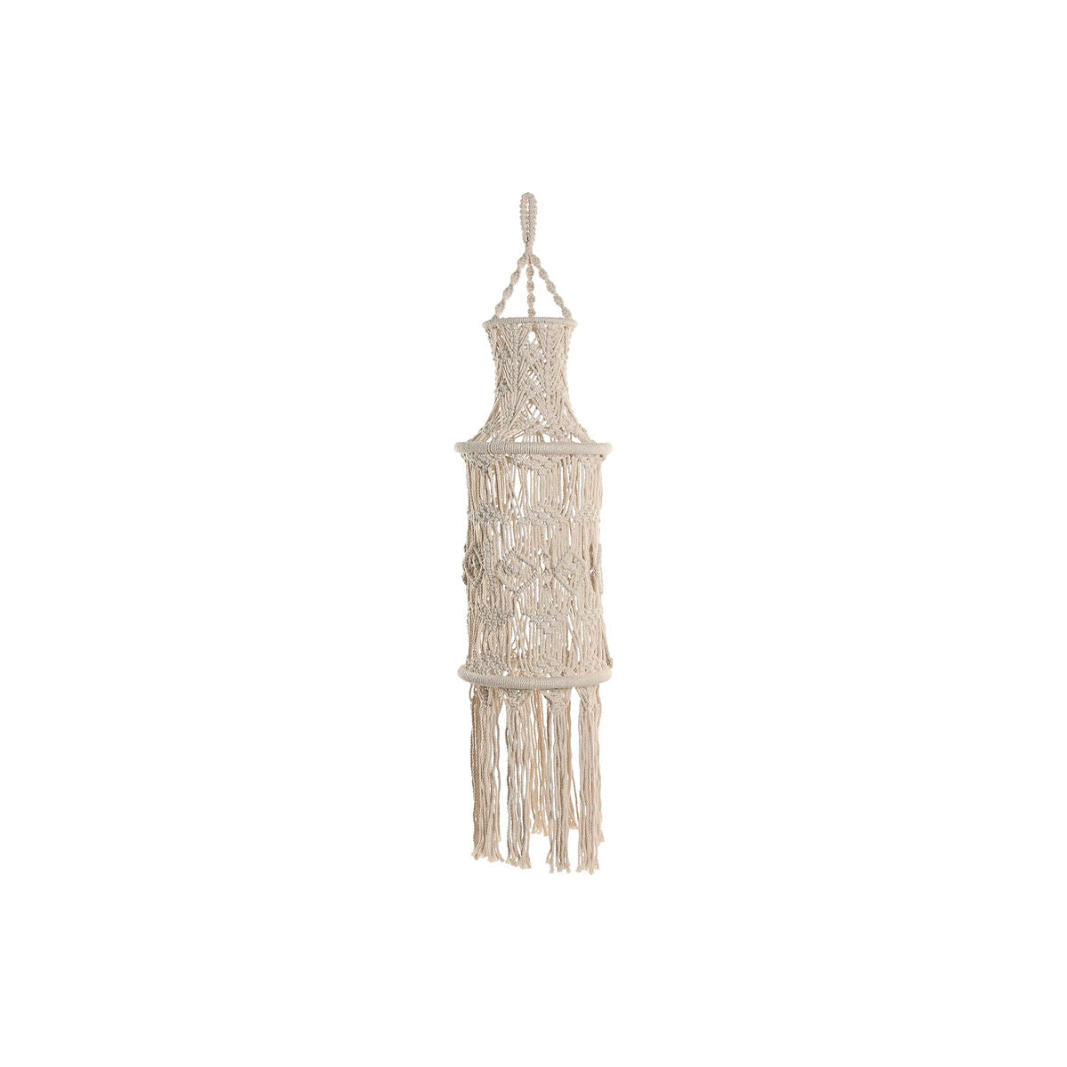 Écran de lampe Home ESPRIT Macramé Urbaine 25 x 25 x 108 cm