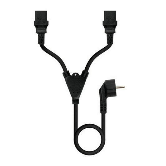 Câble d’Alimentation NANOCABLE CEE7-M a 2xC13-H 3 m Noir 3 m
