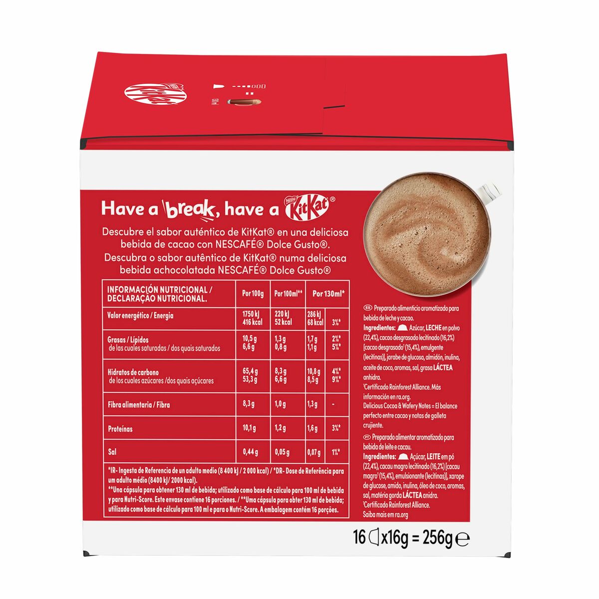 Capsules de café Dolce Gusto DOLCE G.12581057 16 Pièces (16 Unités)