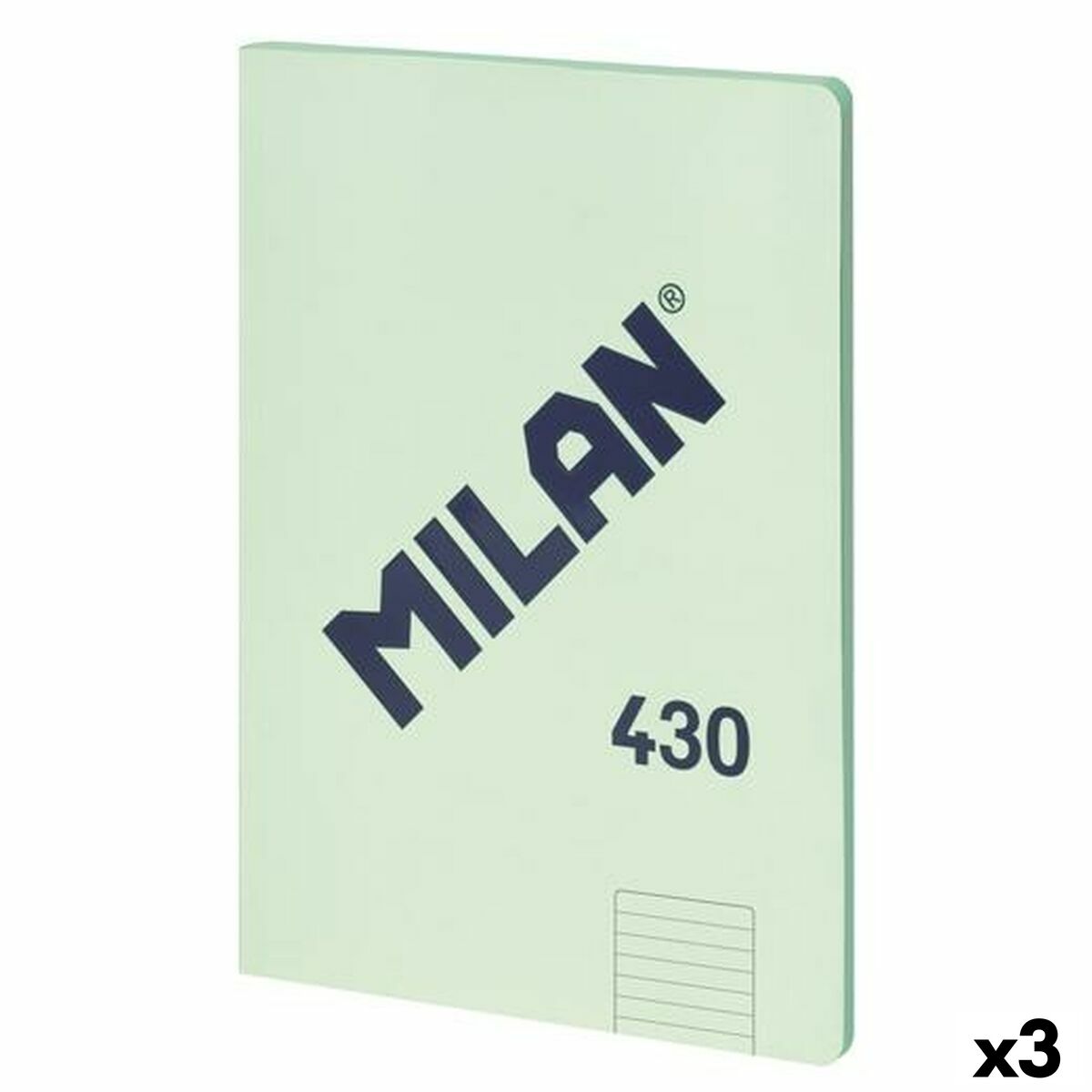 Carnet Milan 430 Vert A4 48 Volets (3 Unités)