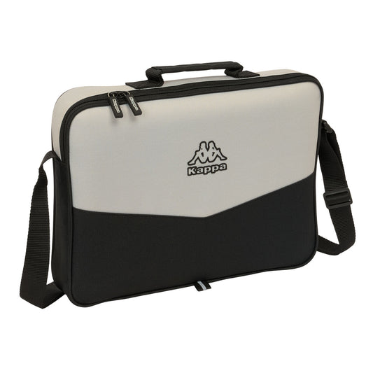 Cartable Kappa Grey Noir Gris 38 x 28 x 6 cm