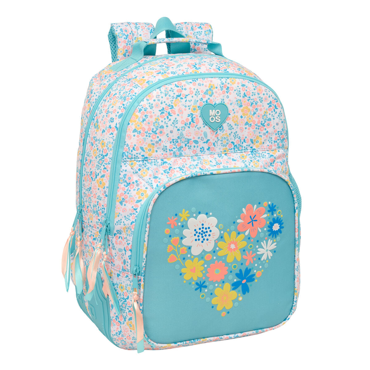 Cartable Moos Fiori Multicouleur 32 x 42 x 15 cm